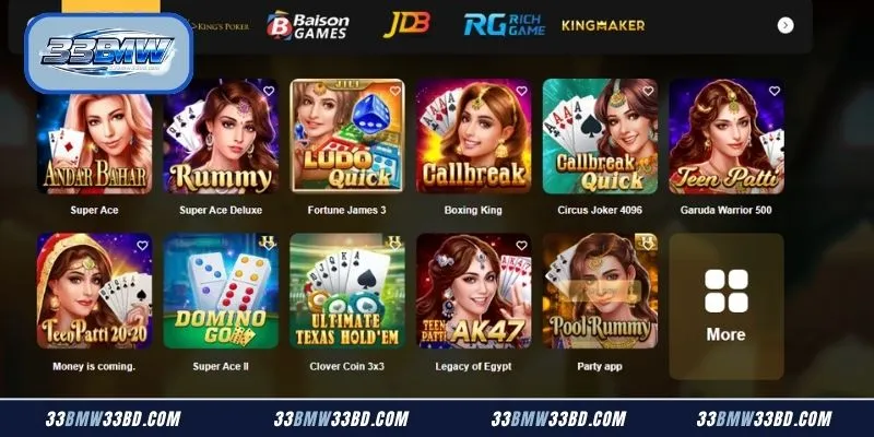 33BMW Card Games: Premium Strategic Casino Table Guide 1 Dynamic multi-player table layouts and real-time betting modules inside the 33BMW Card Games lobby