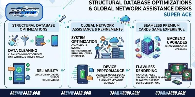 Technical operations centers managing global server networks running premium Super Ace application processes